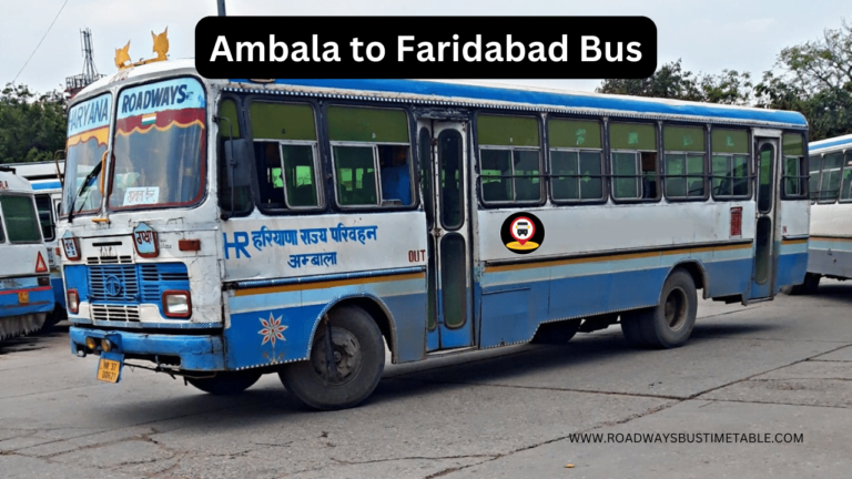 Ambala to Faridabad Bus