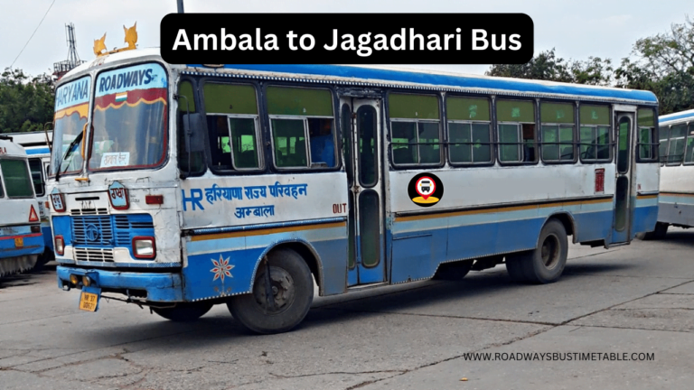 Ambala to Jagadhari Bus