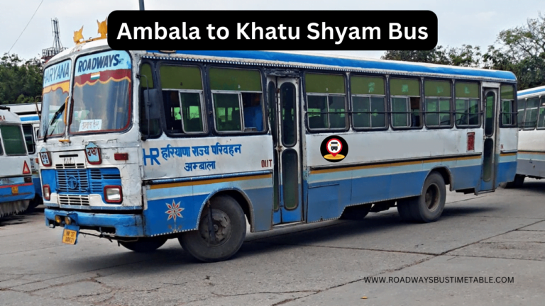 Ambala to Khatu Shyam Bus