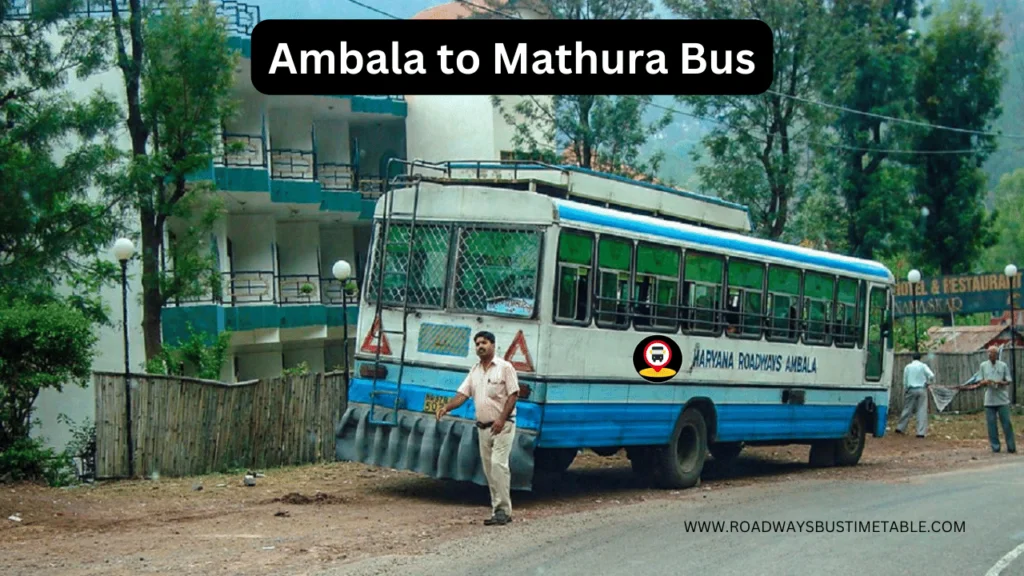 Ambala to Mathura Bus