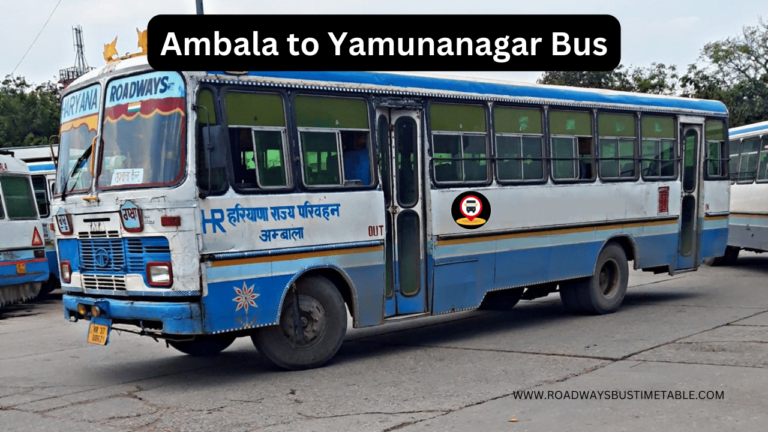 Ambala to Yamunanagar Bus