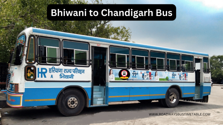 Bhiwani to Chandigarh Bus