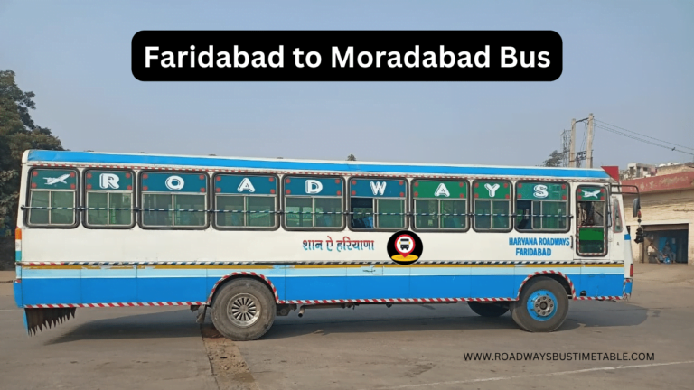 Faridabad to Moradabad Bus