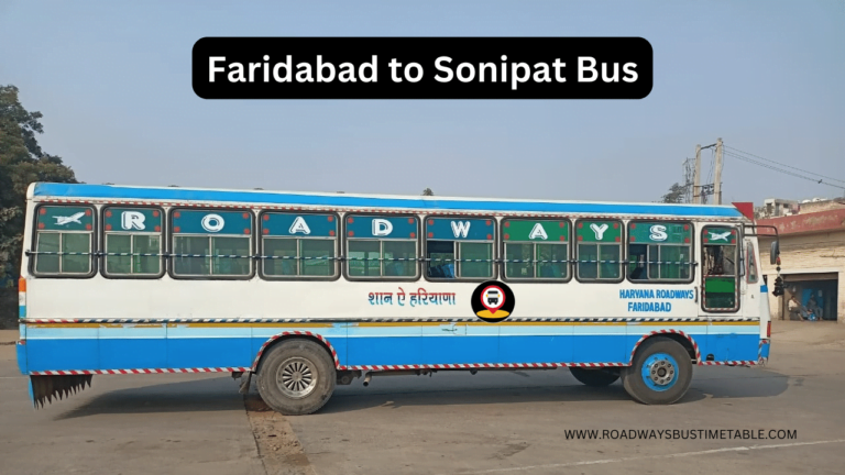 Faridabad to Sonipat Bus