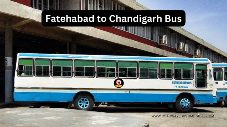 Fatehabad to Chandigarh Bus