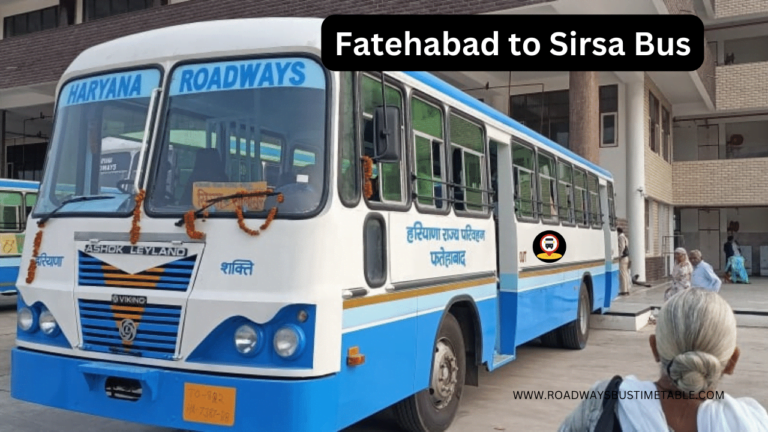 Fatehabad to Sirsa Bus