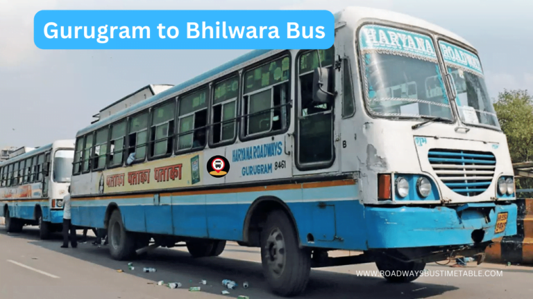 Gurugram to Bhilwara Bus