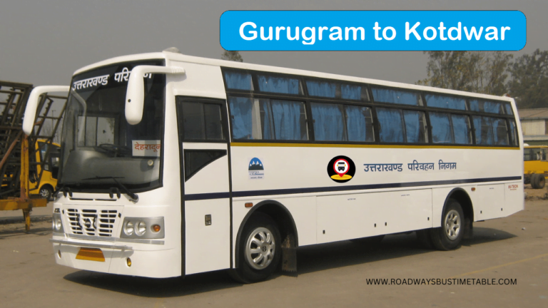 Gurugram to Kotdwar Bus