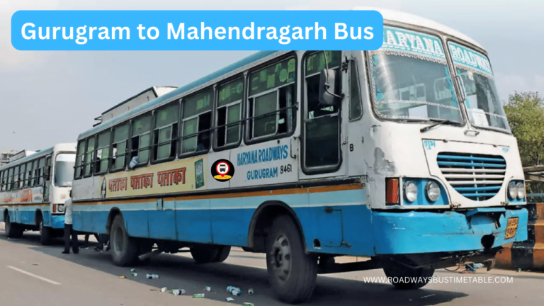 Gurugram to Mahendragarh Bus