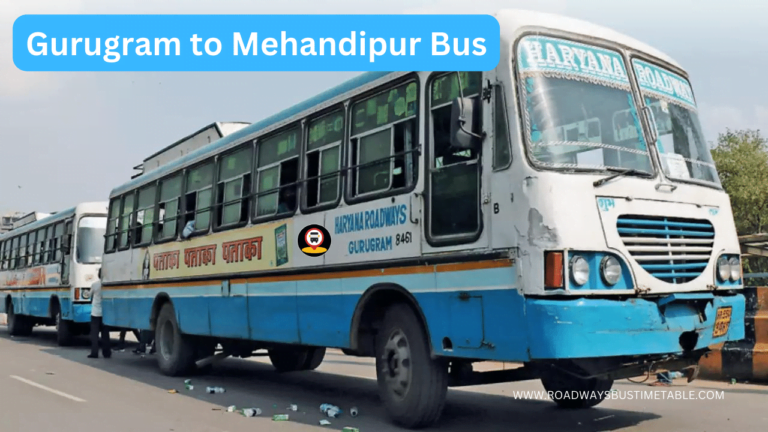 Gurugram to Mehandipur Balaji Bus