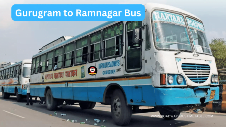 Gurugram to Ramnagar Bus