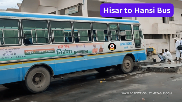 Hisar to Hansi Bus