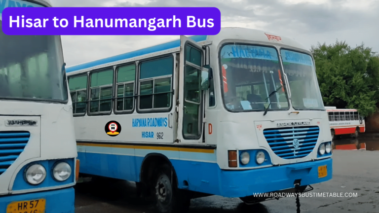 Hisar to Hanumangarh Bus