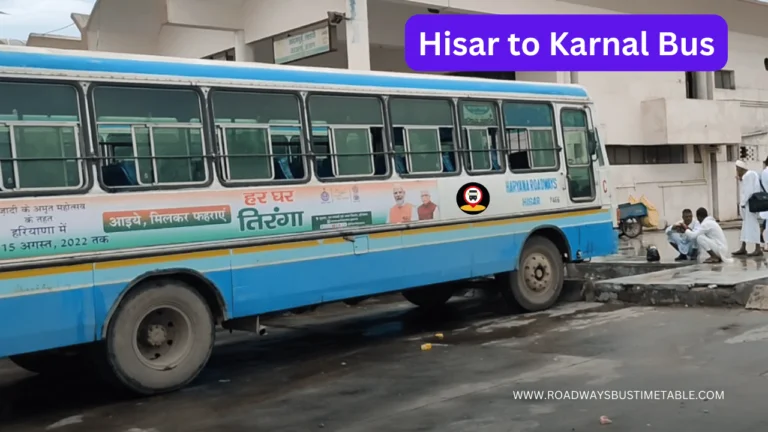 Hisar to Karnal Bus