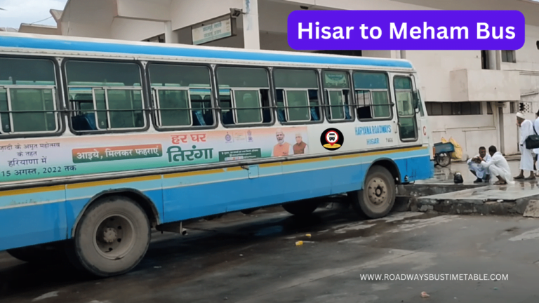 Hisar to Meham Bus
