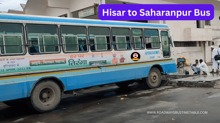 Hisar to Saharanpur Bus