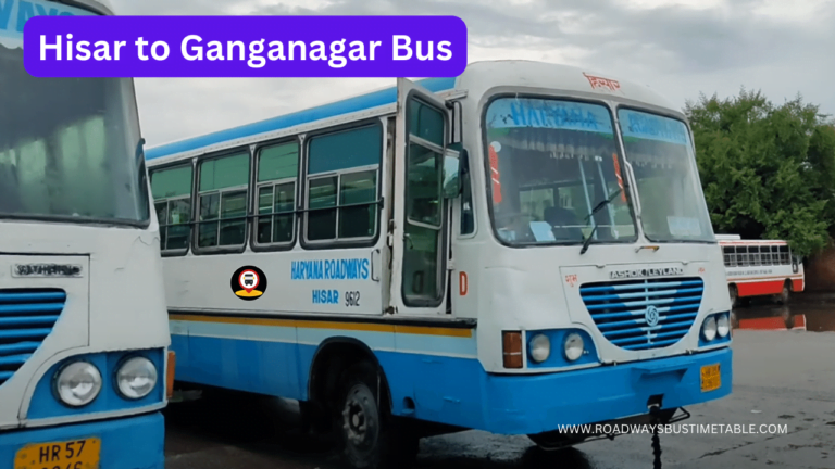 Hisar to Sri Ganganagar Bus