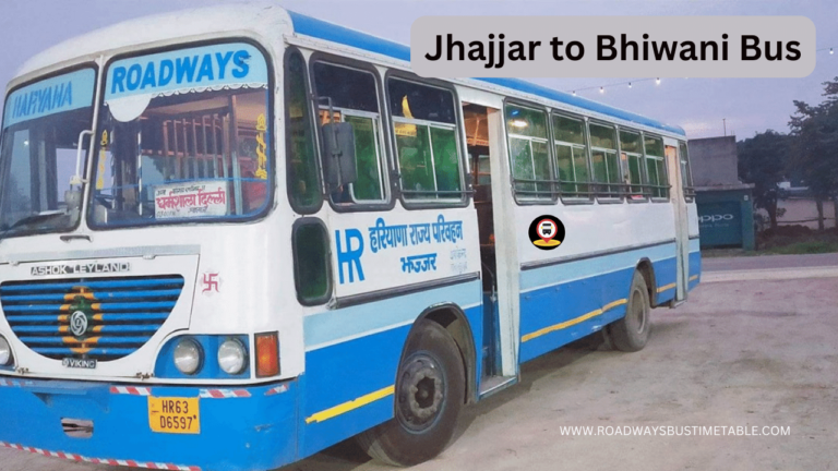 Jhajjar to Bhiwani Bus