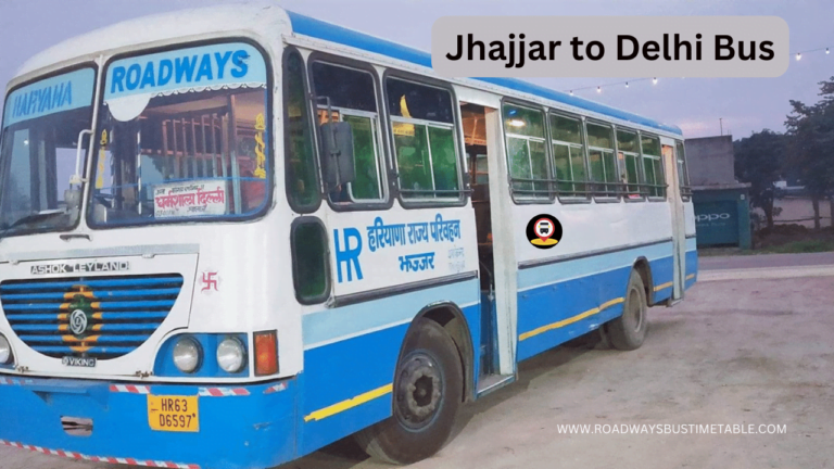 Jhajjar to Delhi Bus
