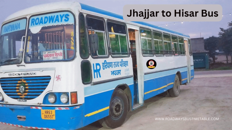 Jhajjar to Hisar Bus