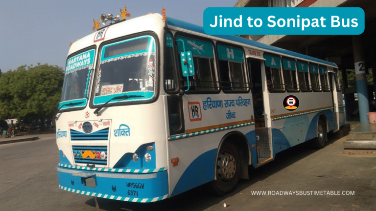 Jind to Sonipat Bus