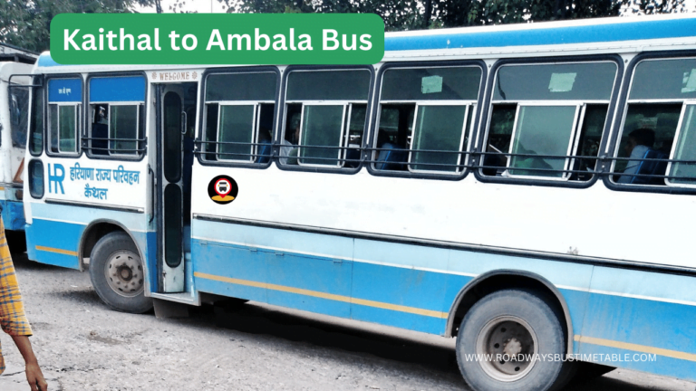 Kaithal to Ambala Bus