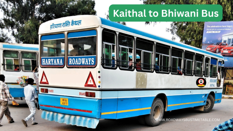 Kaithal to Bhiwani Bus