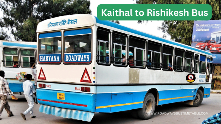 Kaithal to Rishikesh Bus