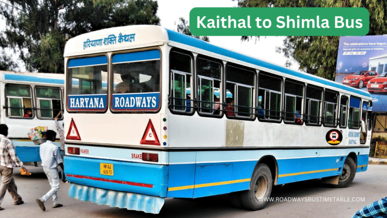 Kaithal to Shimla Bus