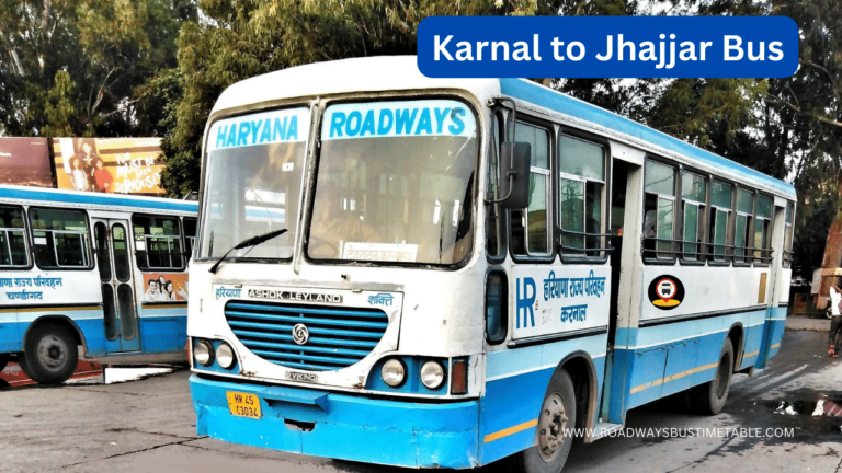 Karnal to Jhajjar Bus