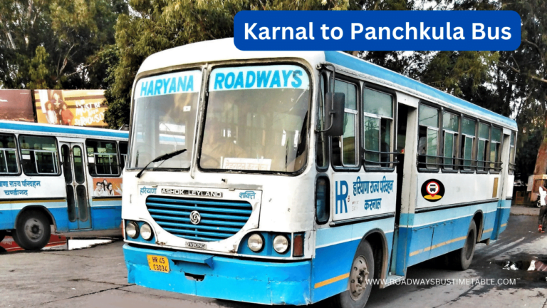 Karnal to Panchkula Bus