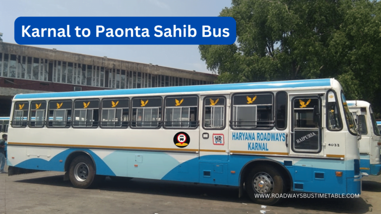 Karnal to Paonta Sahib Bus