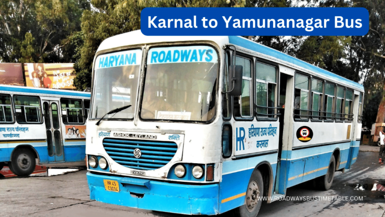 Karnal to Yamunanagar Bus