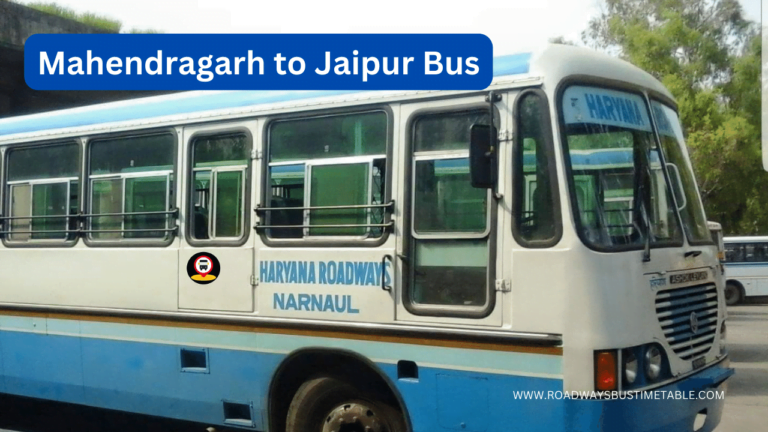 Mahendragarh to Jaipur Bus