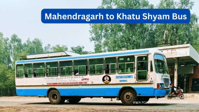 Mahendragarh to Khatu Shyam Bus