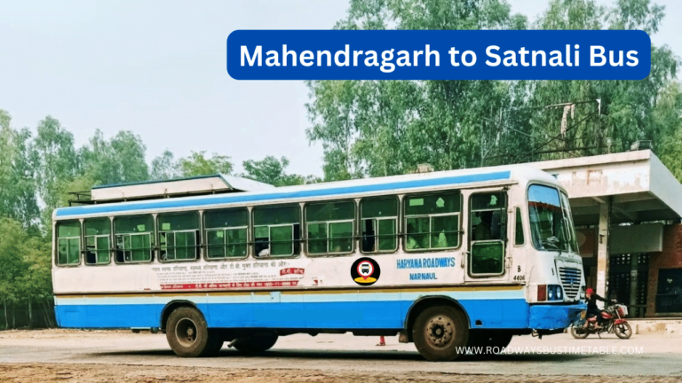 Mahendragarh to Satnali Bus