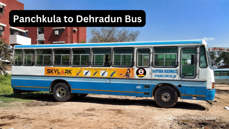 Panchkula to Dehradun Bus