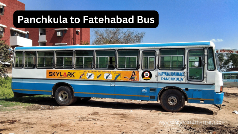 Panchkula to Fatehabad Bus