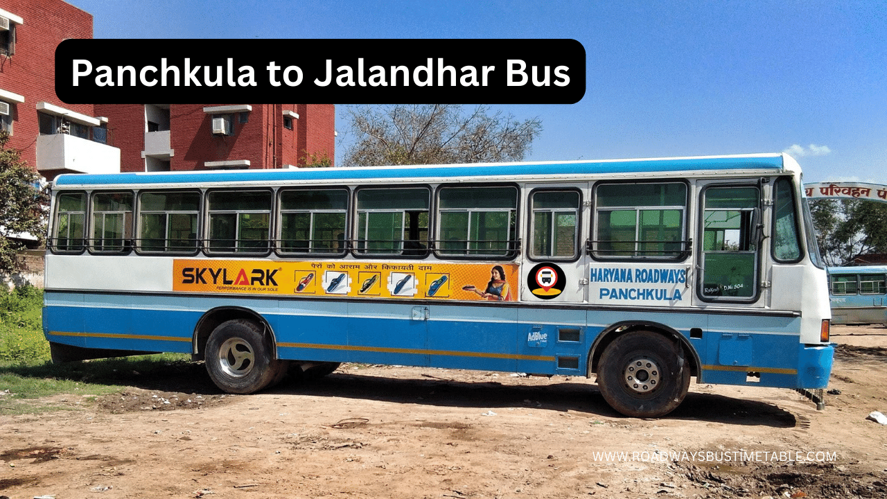 Panchkula to Jalandhar Bus Time Table