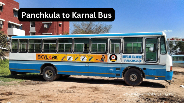 Panchkula to Karnal Bus