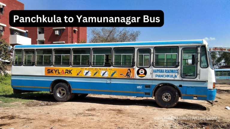Panchkula to Yamunanagar Bus