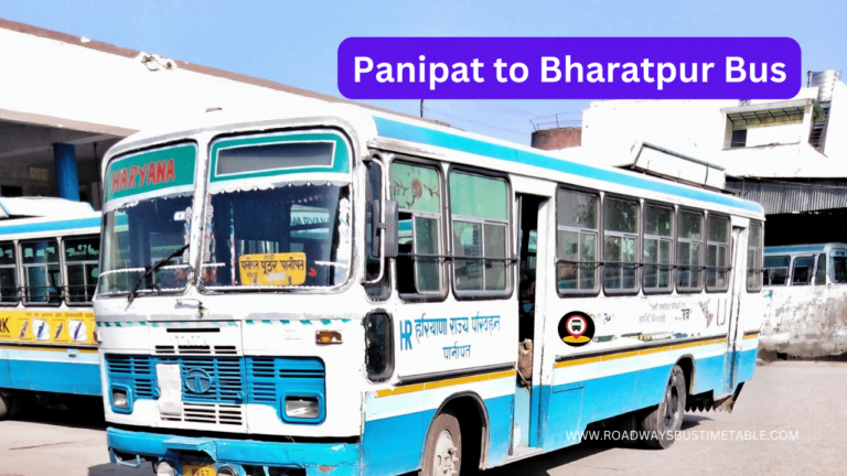 Panipat to Bharatpur Bus