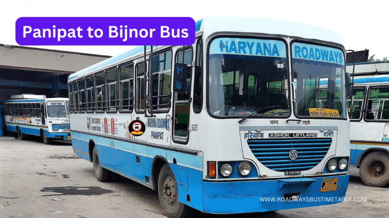 Panipat to Bijnor Bus