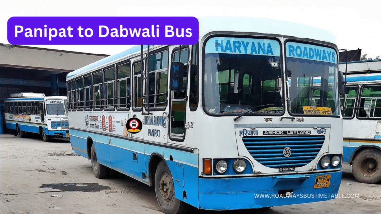 Panipat to Dabwali Bus