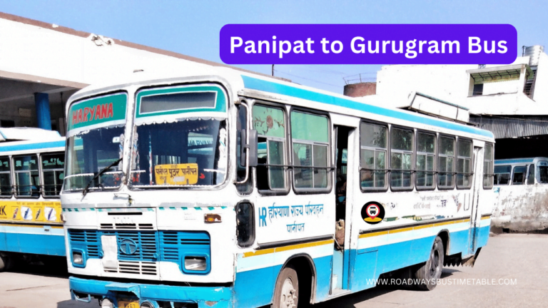 Panipat to Gurugram Bus