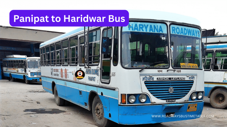 Panipat to Haridwar Bus
