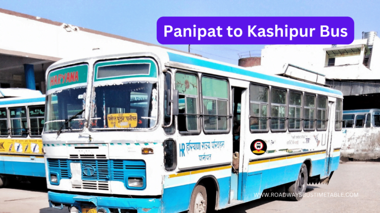 Panipat to Kashipur Bus