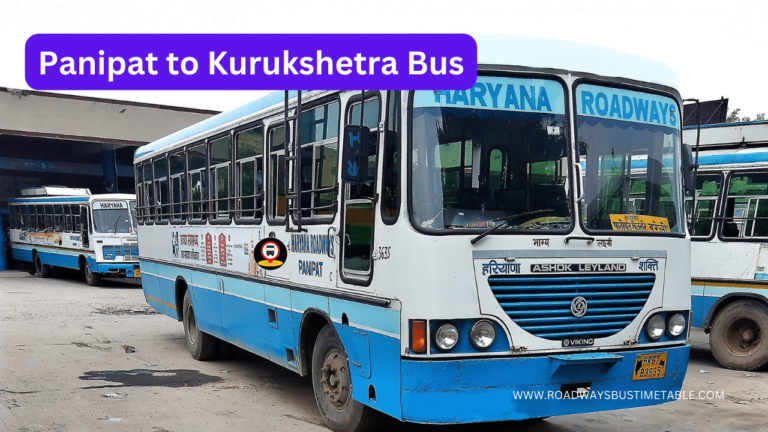 Panipat to Kurukshetra Bus