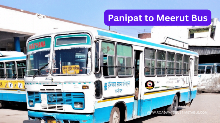 Panipat to Meerut Bus
