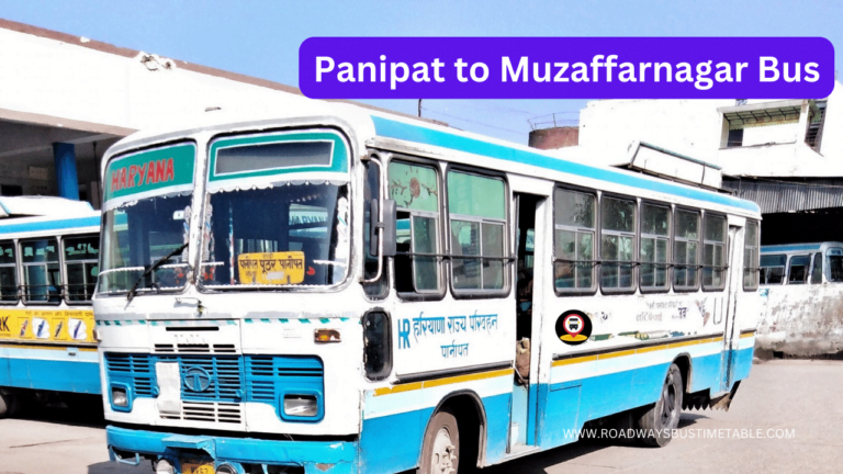 Panipat to Muzaffarnagar Bus